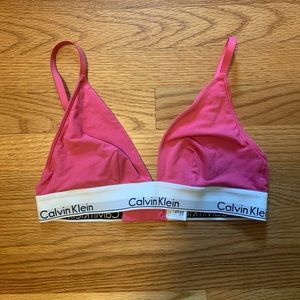 Pink Calvin Klein Bralette